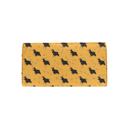 Cocker Pattern Print Design 01 Women's Trifold Wallet