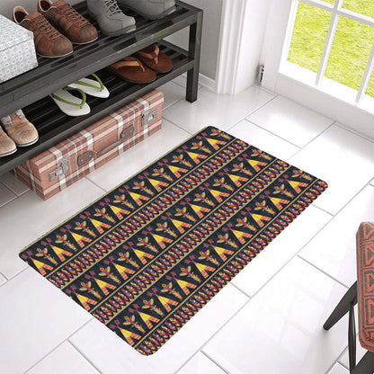 Totem Pole Design Rubber Doormat