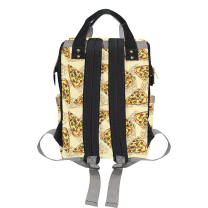 Pizza Pattern Print Design A01 Diaper Bag Backpack