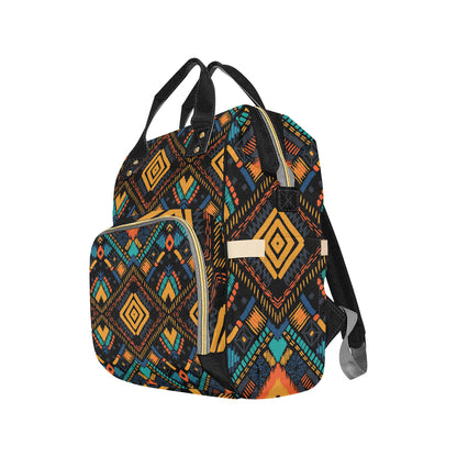 Kente Pattern Print Design 05 Diaper Bag Backpack