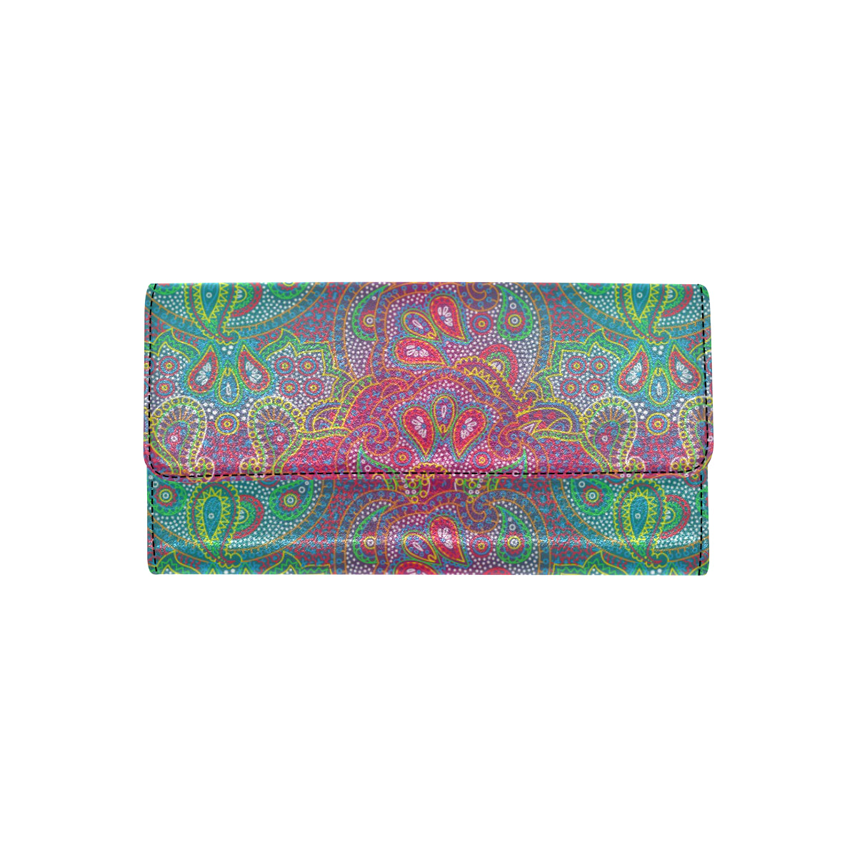 Boho Pattern Print Design 02 Women's Trifold Wallet