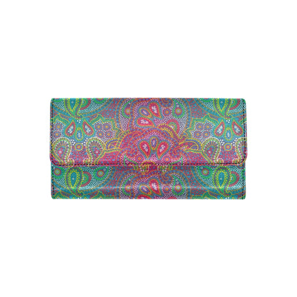 Boho Pattern Print Design 02 Women's Trifold Wallet