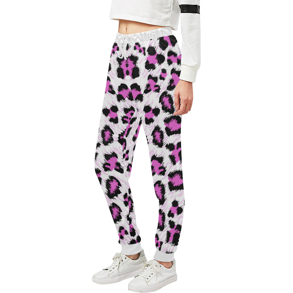 Leopard Pink Skin Print Unisex Sweatpants