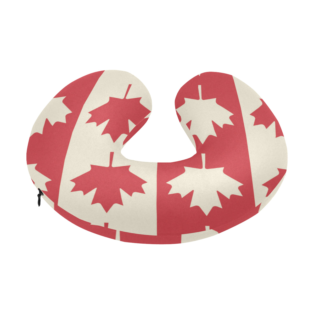 Maple Leaf Pattern Print Design 02 U-Shaped Travel Neck Pillow