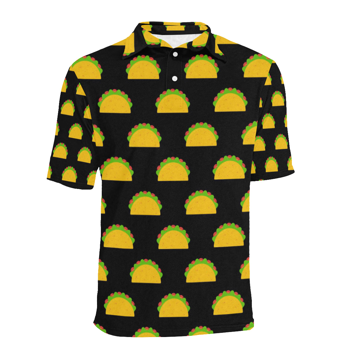 Taco Pattern Print Design TC06 Men Polo Shirt