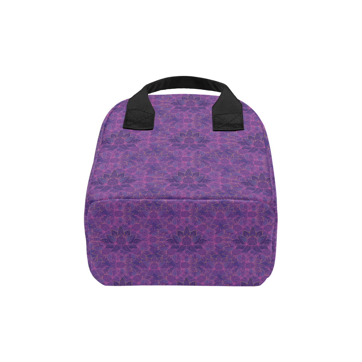 Bohemian Lotus Mandala Style Insulated Lunch Bag
