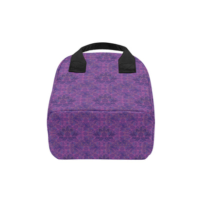 Bohemian Lotus Mandala Style Insulated Lunch Bag