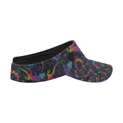Gecko Rainbow Pattern Print Design 03 Unisex Sun Visor