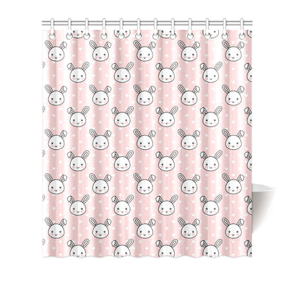Rabbit Pattern Print Design RB02 Shower Curtain
