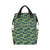 Alligator Pattern Print Design 03 Diaper Bag Backpack