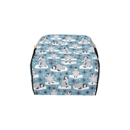 Penguin Pattern Print Design A05 Diaper Bag Backpack
