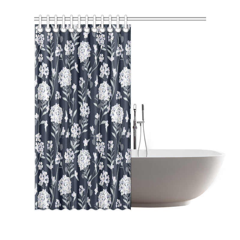 Hydrangea Pattern Print Design HD07 Shower Curtain