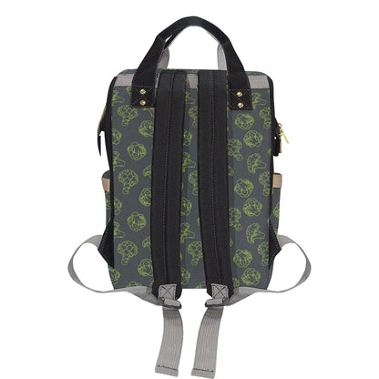 Broccoli Pattern Print Design 01 Diaper Bag Backpack