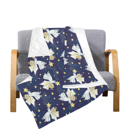 Angel Pattern Print Design 06 Premium Quilt
