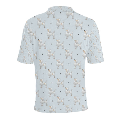 Poodle Pattern Print Design A05 Men Polo Shirt