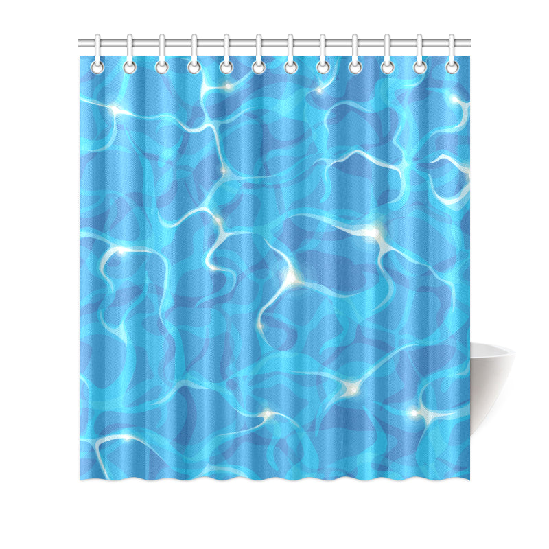 Ocean Reflex Pattern Print Design A02 Shower Curtain