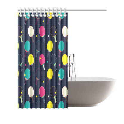 Ping Pong Pattern Print Design A04 Shower Curtain
