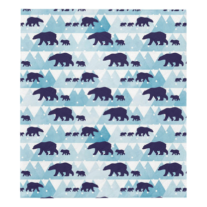 Bear Pattern Print Design BE01 Premium Quilt