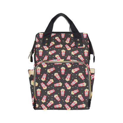 Popcorn Pattern Print Design A01 Diaper Bag Backpack
