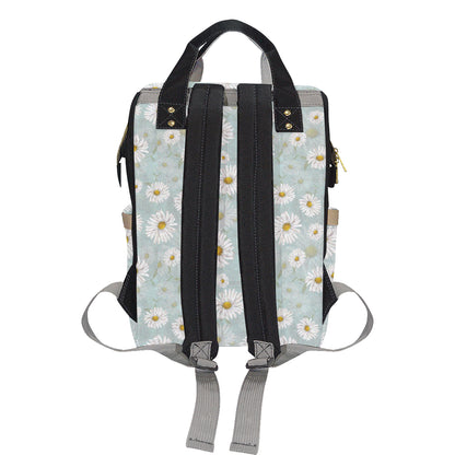 Daisy Pattern Print Design DS012 Diaper Bag Backpack