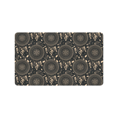 Dream Catcher Mandala Boho Moon Rubber Doormat