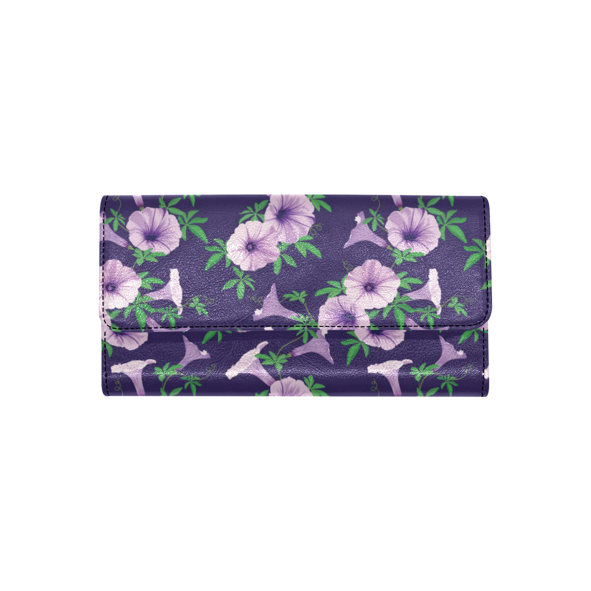 Morning Glory Pattern Print Design MG01 Women's Trifold Wallet