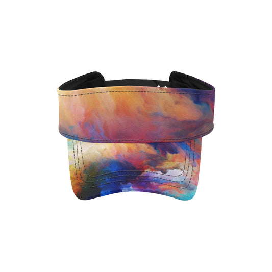 Vortex Twist Swirl Water Color Design Unisex Sun Visor