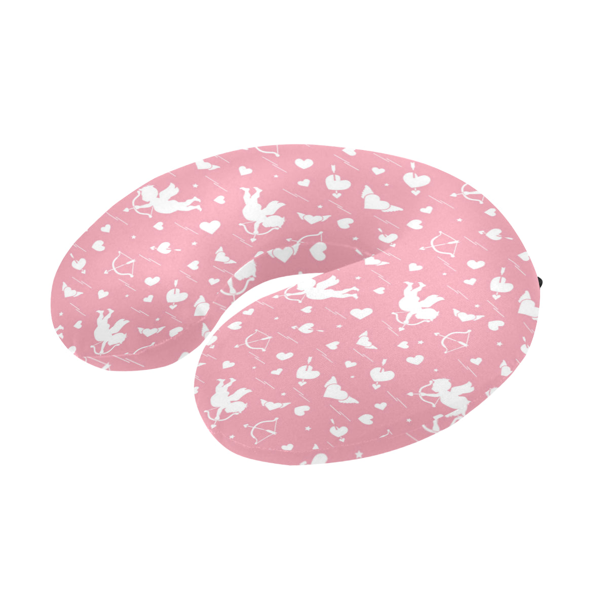 Cupid Pattern Print Design 03 U-Shaped Travel Neck Pillow