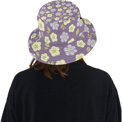 Anemone Pattern Print Design AM013 Unisex Bucket Hat