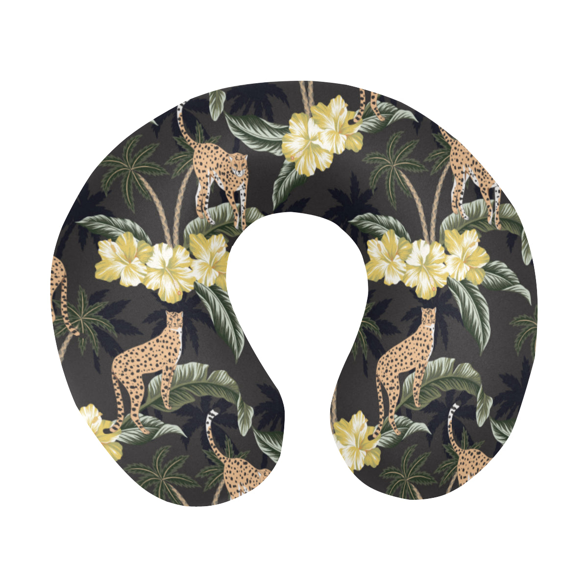 Cheetah Pattern Print Design 04 U-Shaped Travel Neck Pillow