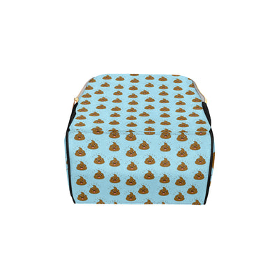 Poop Emoji Pattern Print Design A03 Diaper Bag Backpack