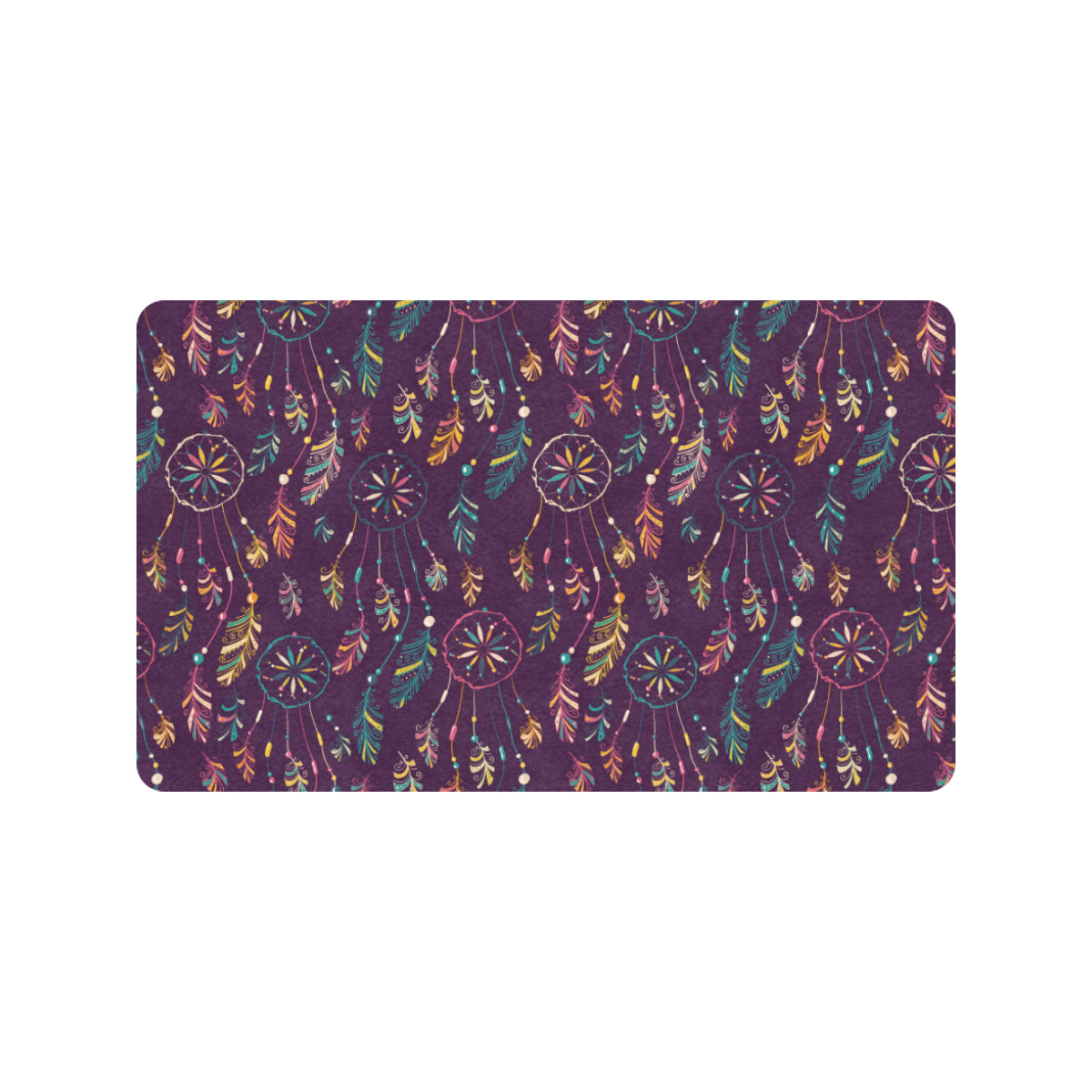 Dream Catcher Boho Design Rubber Doormat