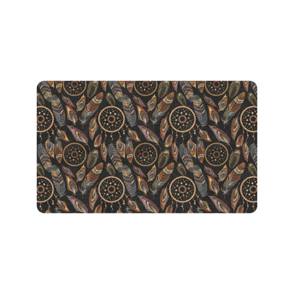 Dream catcher embroidered style Rubber Doormat