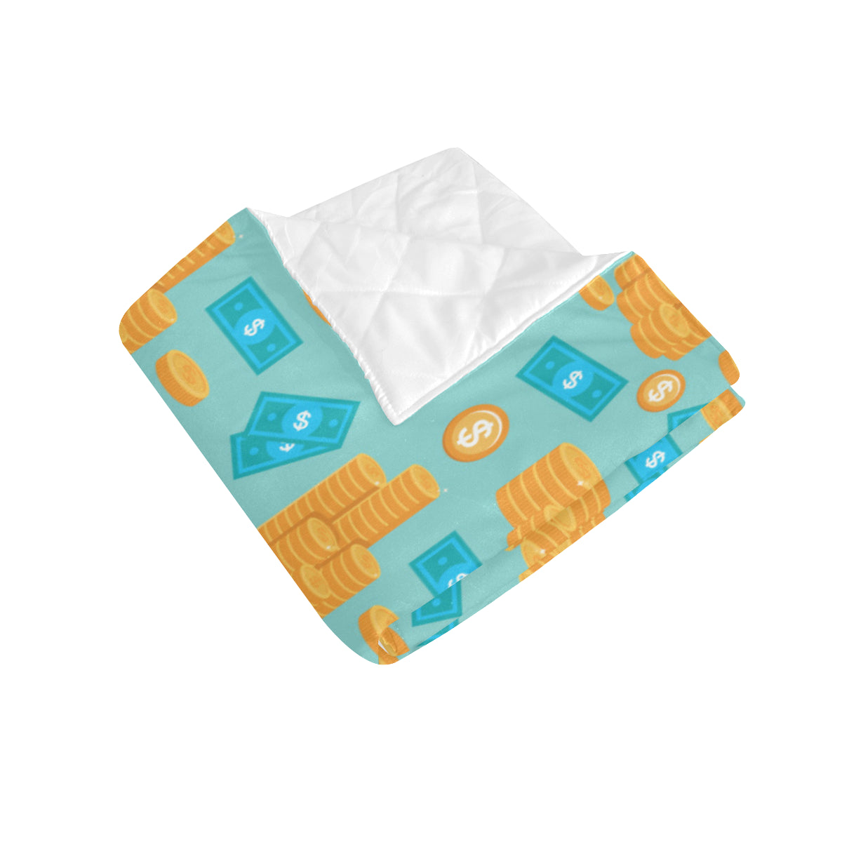 Money Pattern Print Design 03 Premium Quilt