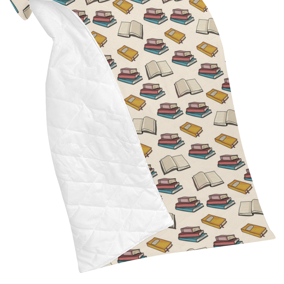 Book Pattern Print Design 04 Premium Quilt