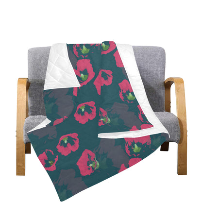 Morning Glory Pattern Print Design 01 Premium Quilt