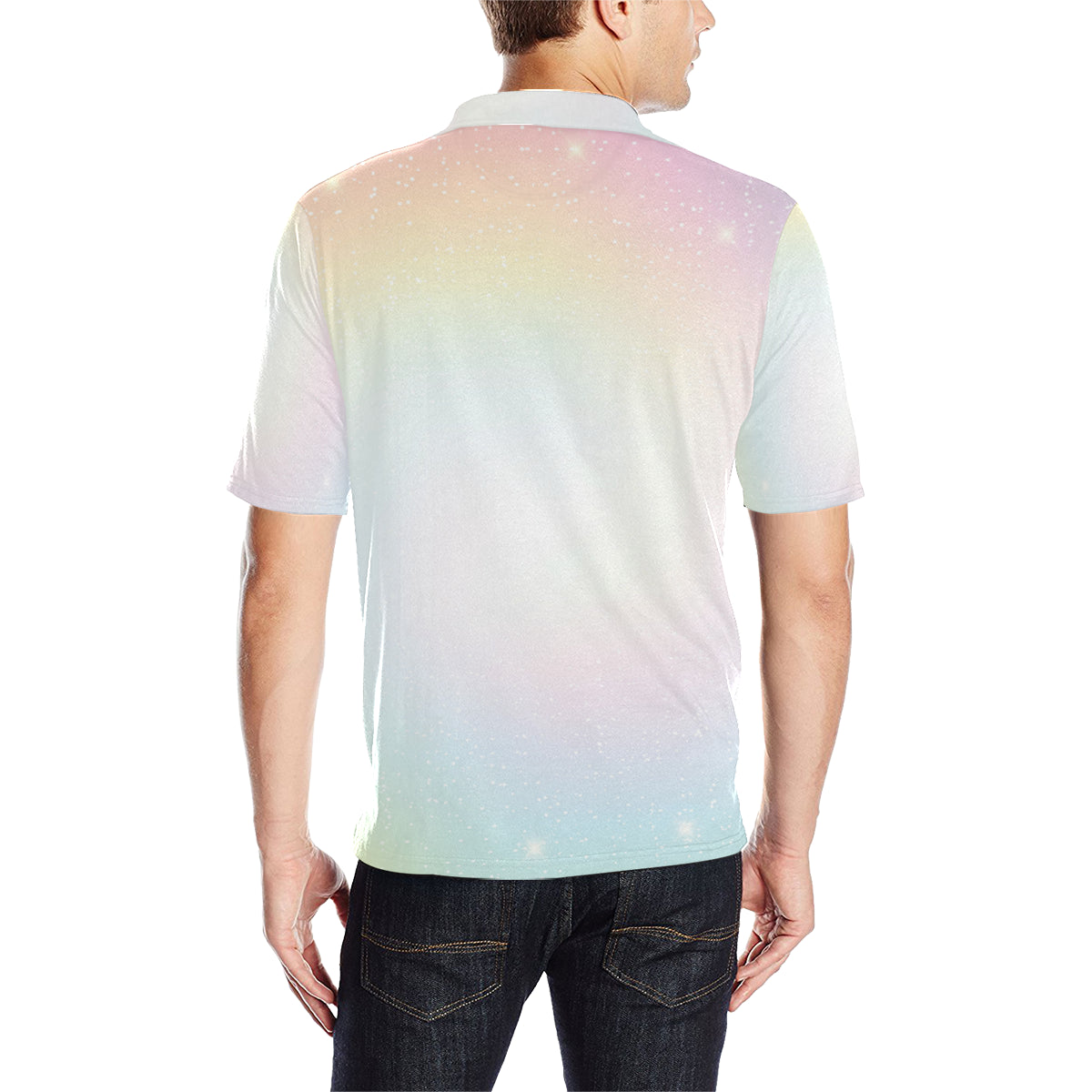 Nebula Pattern Print Design A02 Men Polo Shirt