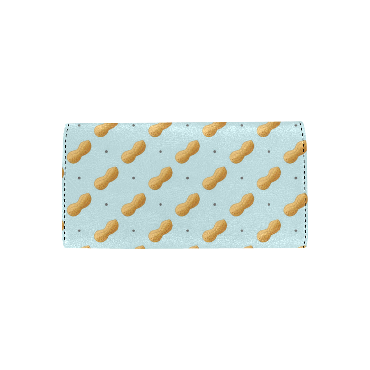 Peanut Pattern Print Design A03 Women's Trifold Wallet