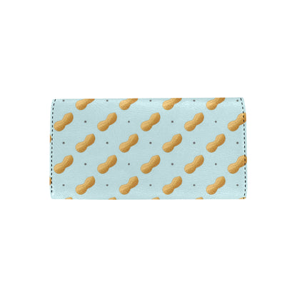 Peanut Pattern Print Design A03 Women's Trifold Wallet