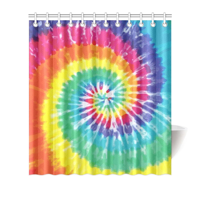 Tie Dye Shower Curtain