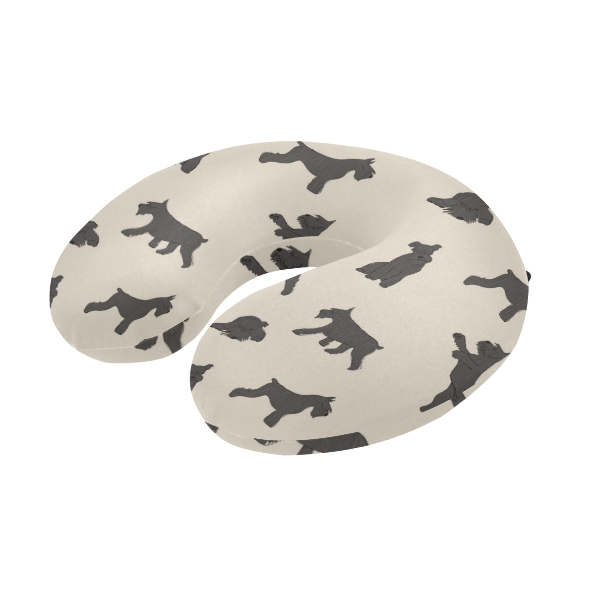 Schnauzers Pattern Print Design A06 U-Shaped Travel Neck Pillow