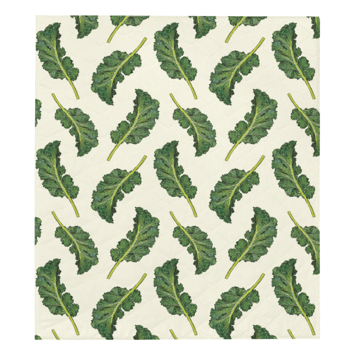 Kale Pattern Print Design 03 Premium Quilt