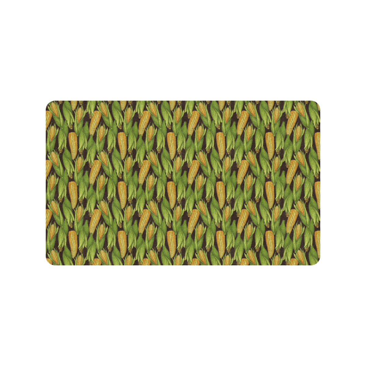Agricultural Corn cob Print Rubber Doormat