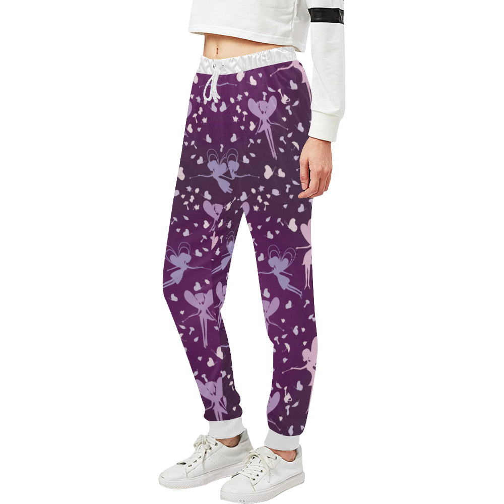 Fairy Pink Print Pattern Unisex Sweatpants