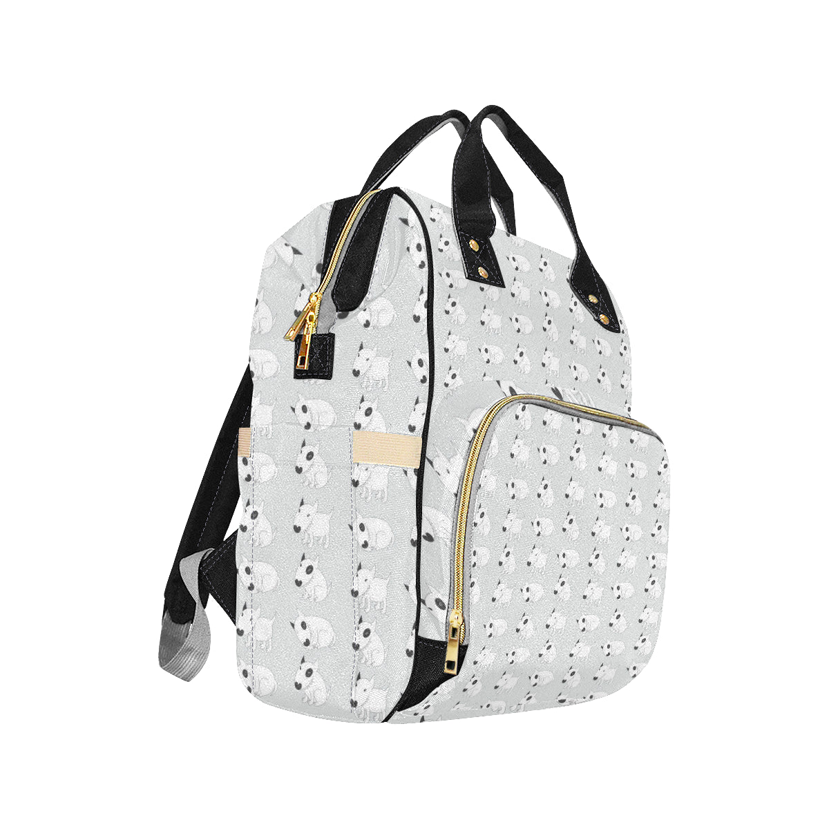 Bull Terrier hand draw Print Pattern Diaper Bag Backpack