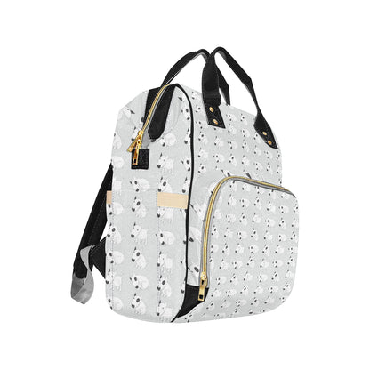 Bull Terrier hand draw Print Pattern Diaper Bag Backpack