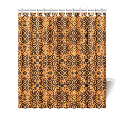 African Pattern Print Design 05 Shower Curtain