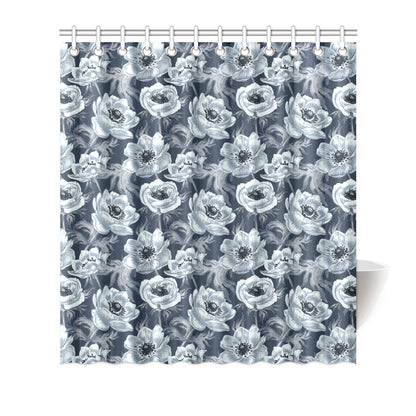 Anemone Pattern Print Design AM09 Shower Curtain