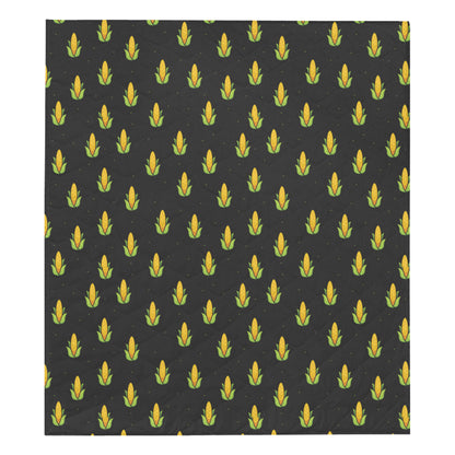 Corn Pattern Print Design 04 Premium Quilt
