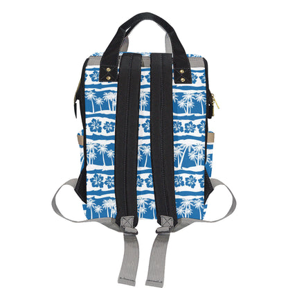 Hawaiian Themed Pattern Print Design H021 Diaper Bag Backpack